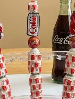 🥤Diet Coca Cola Can- Red & White Beadable Pen🥤 Free Refill Included